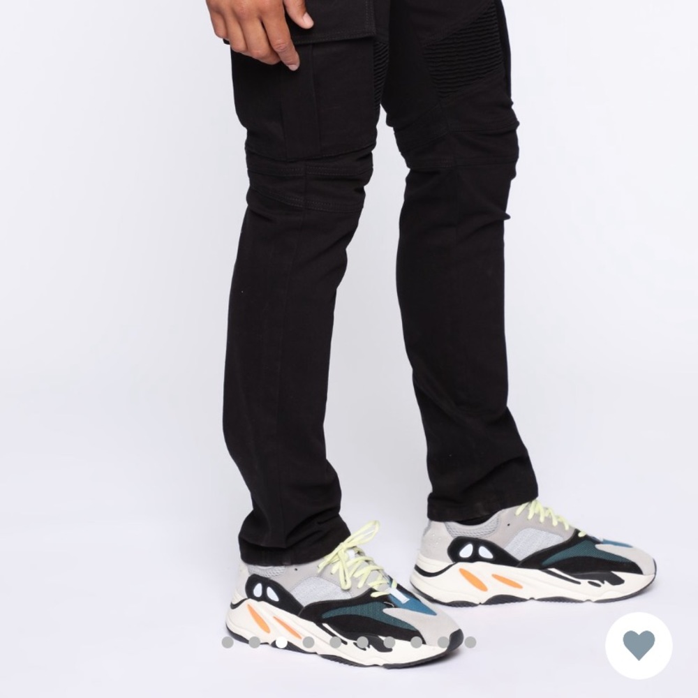 Fashion Nova Redline Skinny Cargo Moto Pants